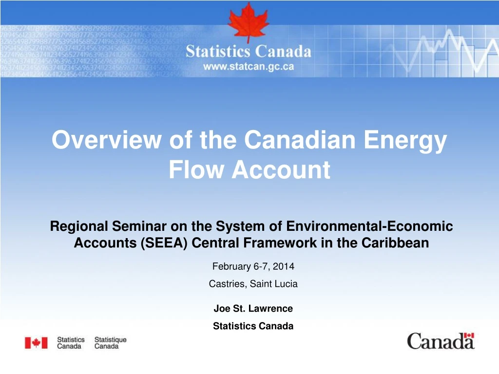 overview of the canadian energy flow account