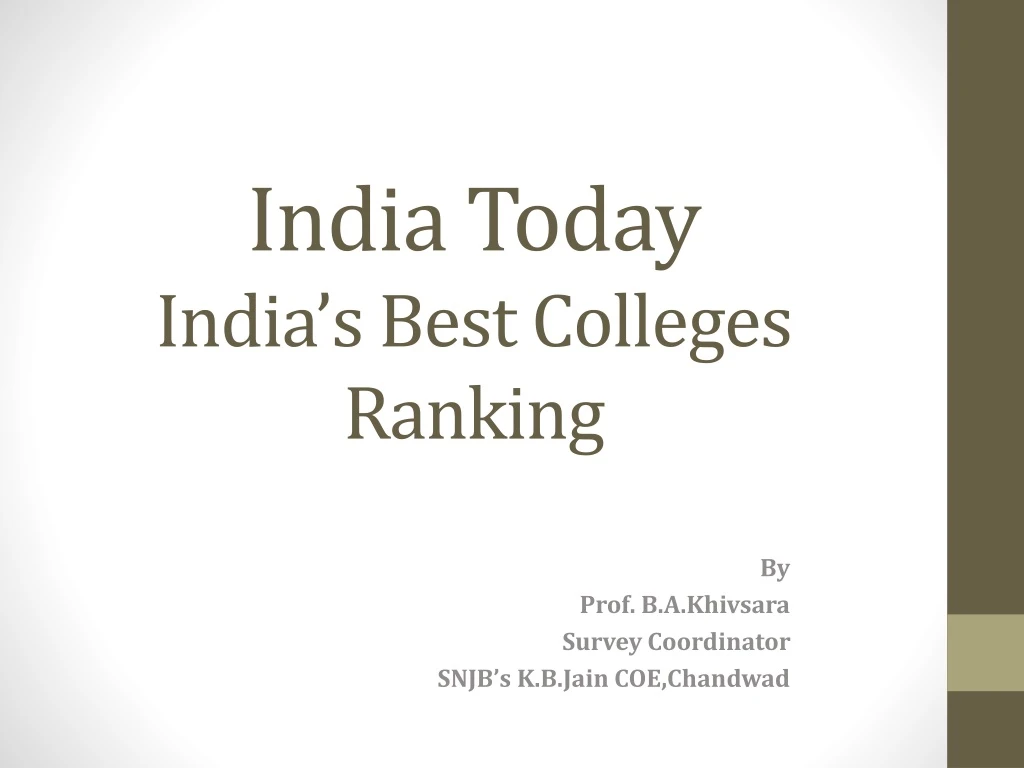india today india s best colleges ranking
