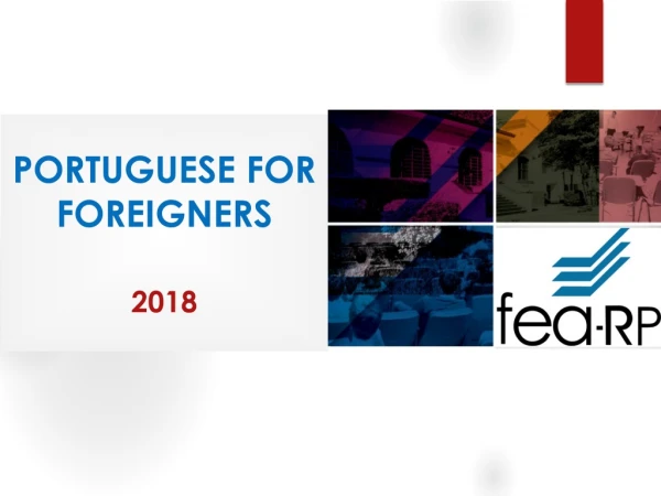 PORTUGUESE FOR FOREIGNERS 2018