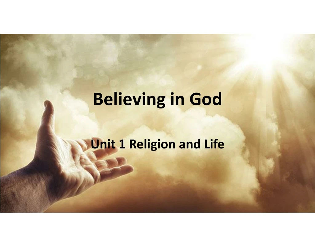 believing in god