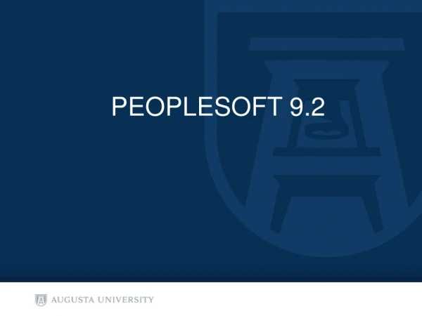 PeopleSoft 9.2