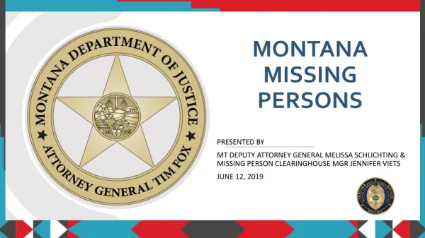Montana missing personS