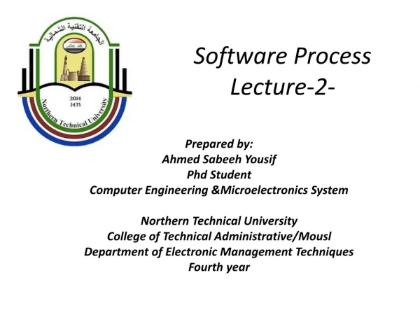 Software Process Lecture-2-
