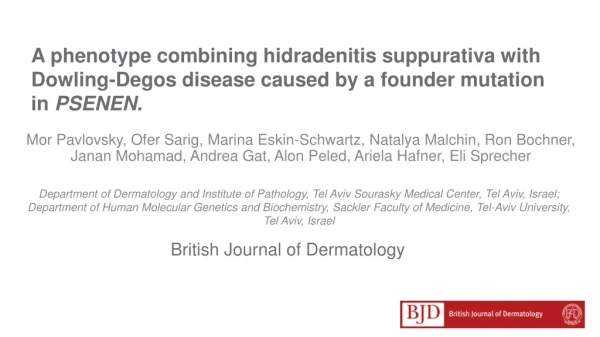 British Journal of Dermatology