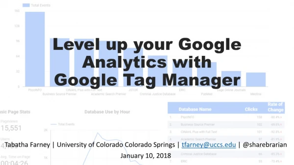 Level up your Google Analytics with Google Tag Manager