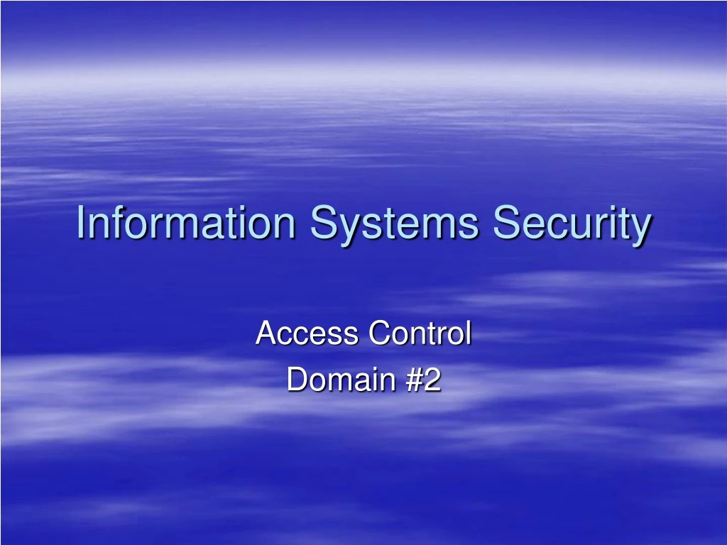 information systems security