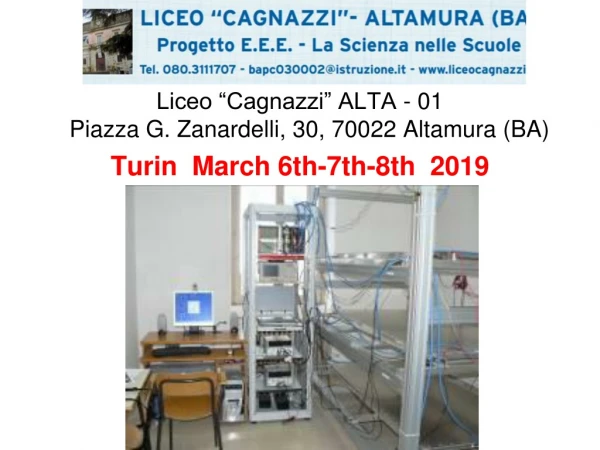 Liceo “Cagnazzi” ALTA - 01 Piazza G. Zanardelli, 30, 70022 Altamura (BA)
