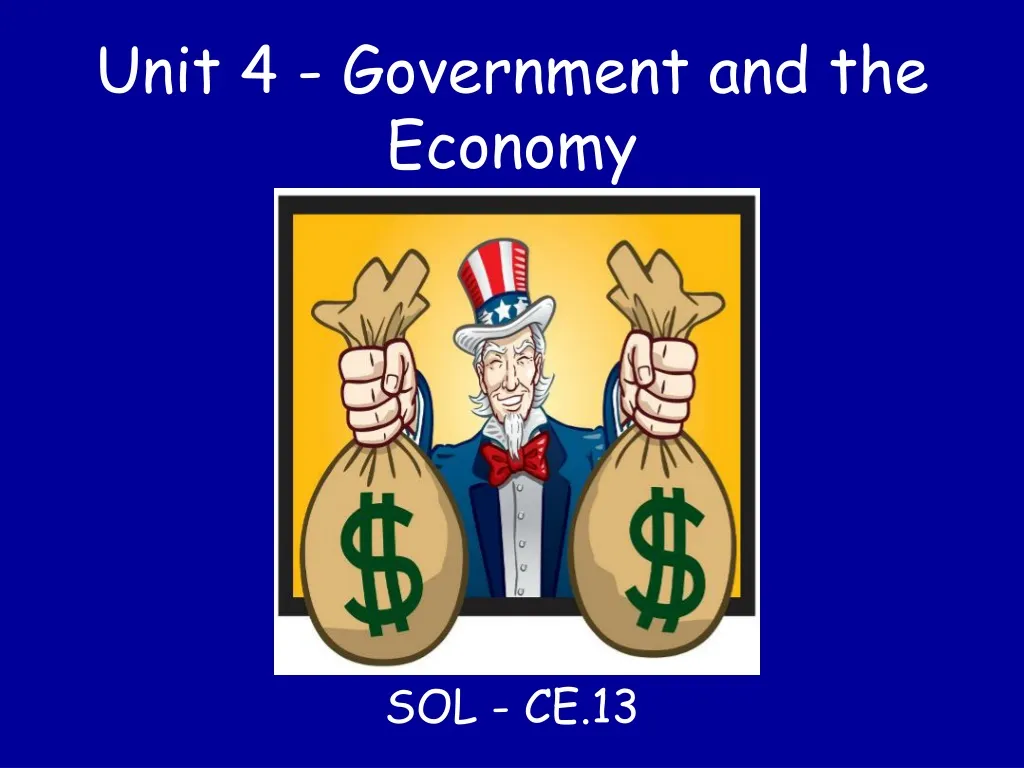 unit 4 government and the economy