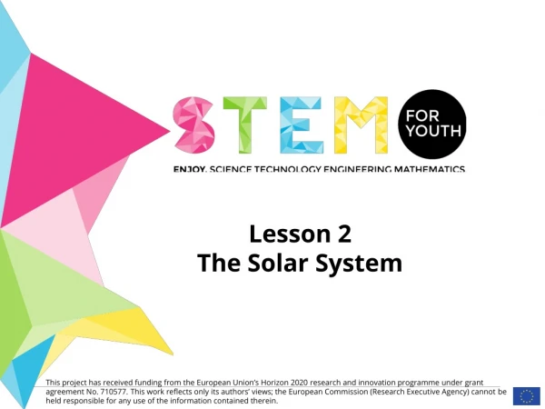 Lesson 2 The Solar System