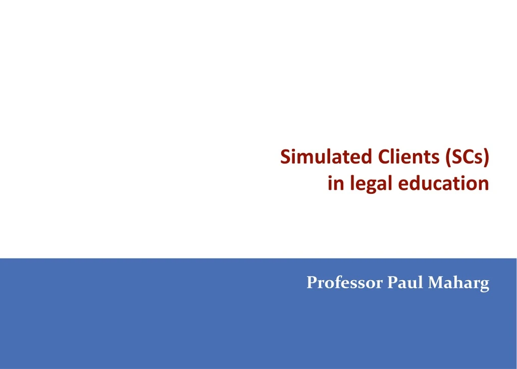 simulated clients scs in legal education