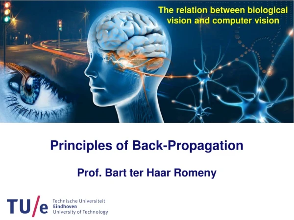 Principles of Back-Propagation Prof. Bart ter Haar Romeny