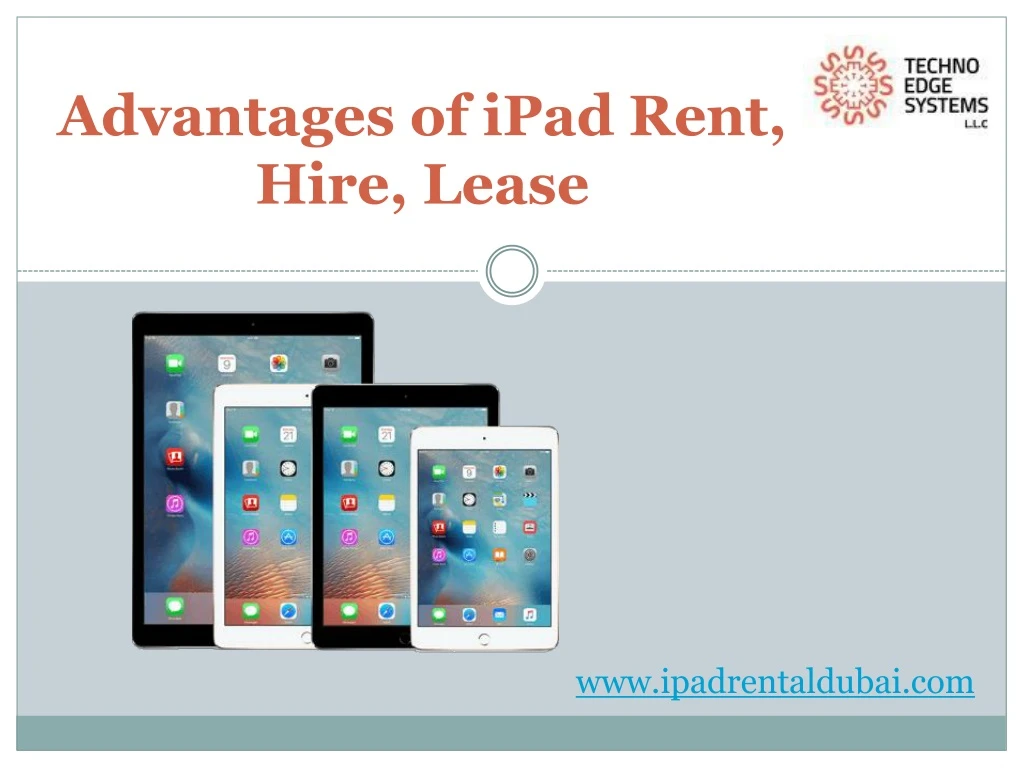 advantages of ipad rent hire lease