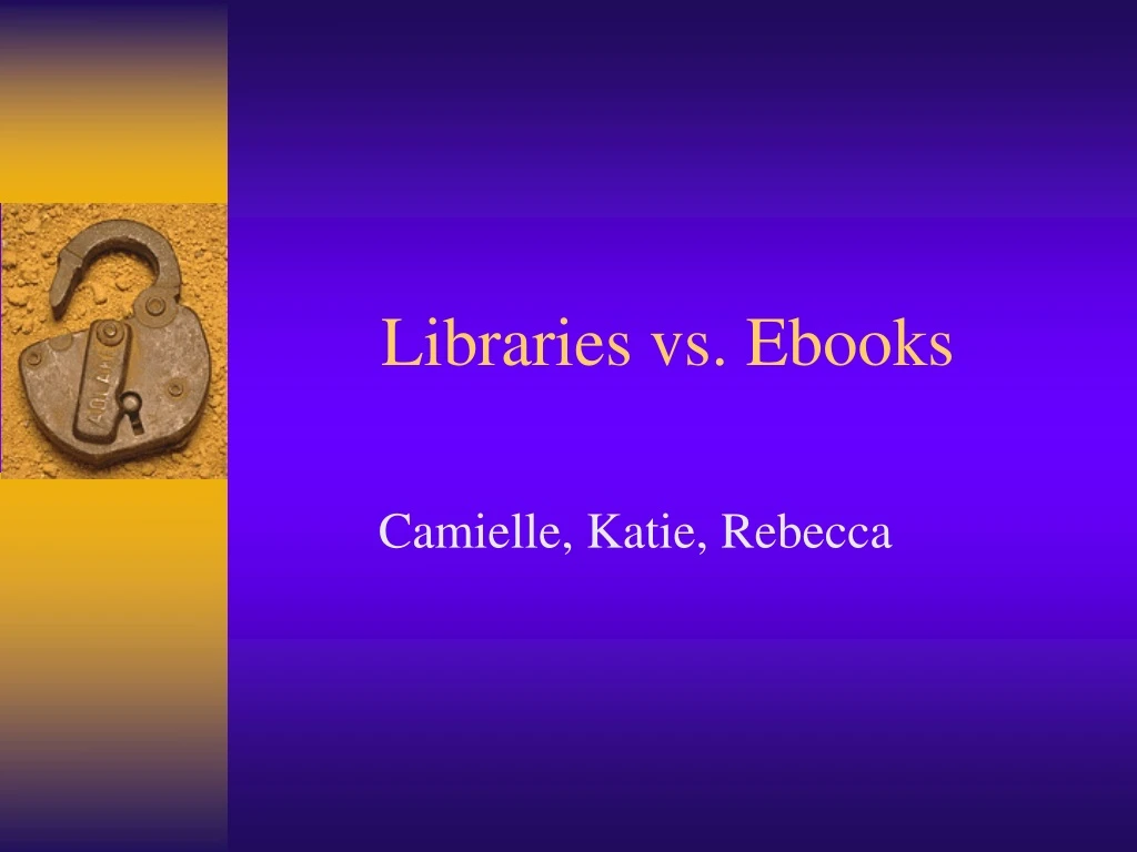 libraries vs ebooks