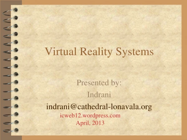 Virtual Reality Systems