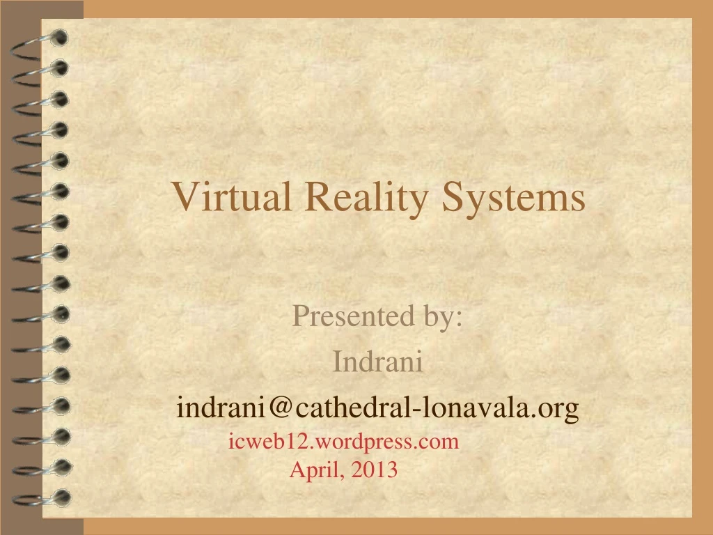 virtual reality systems