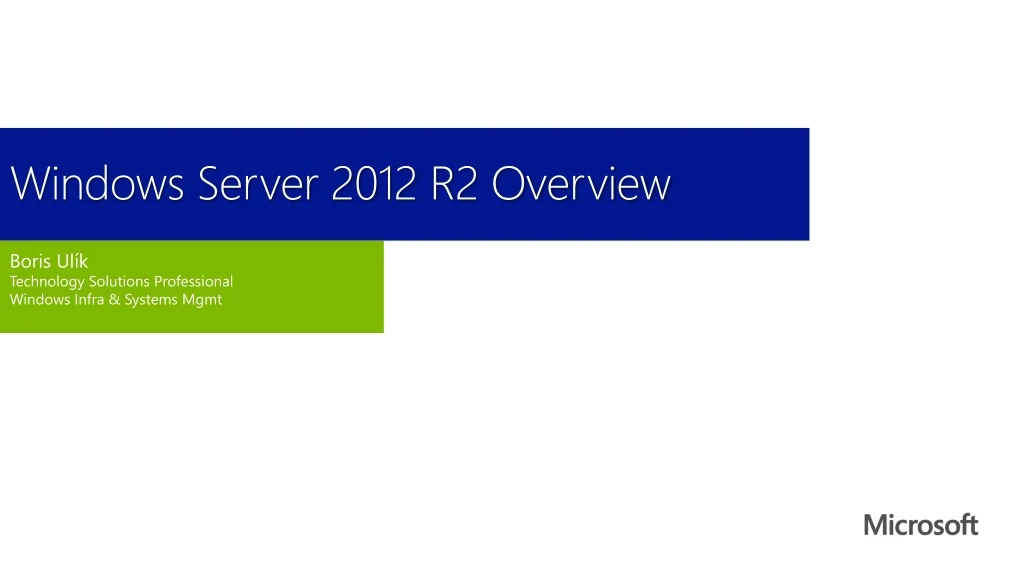 windows server 2012 r2 overview