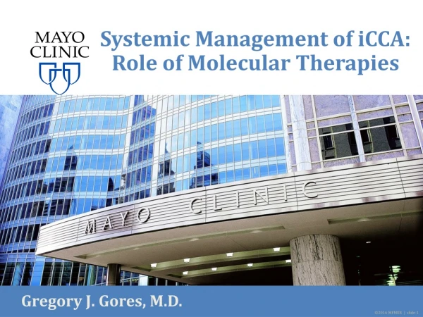 Systemic Management of iCCA: Role of Molecular Therapies