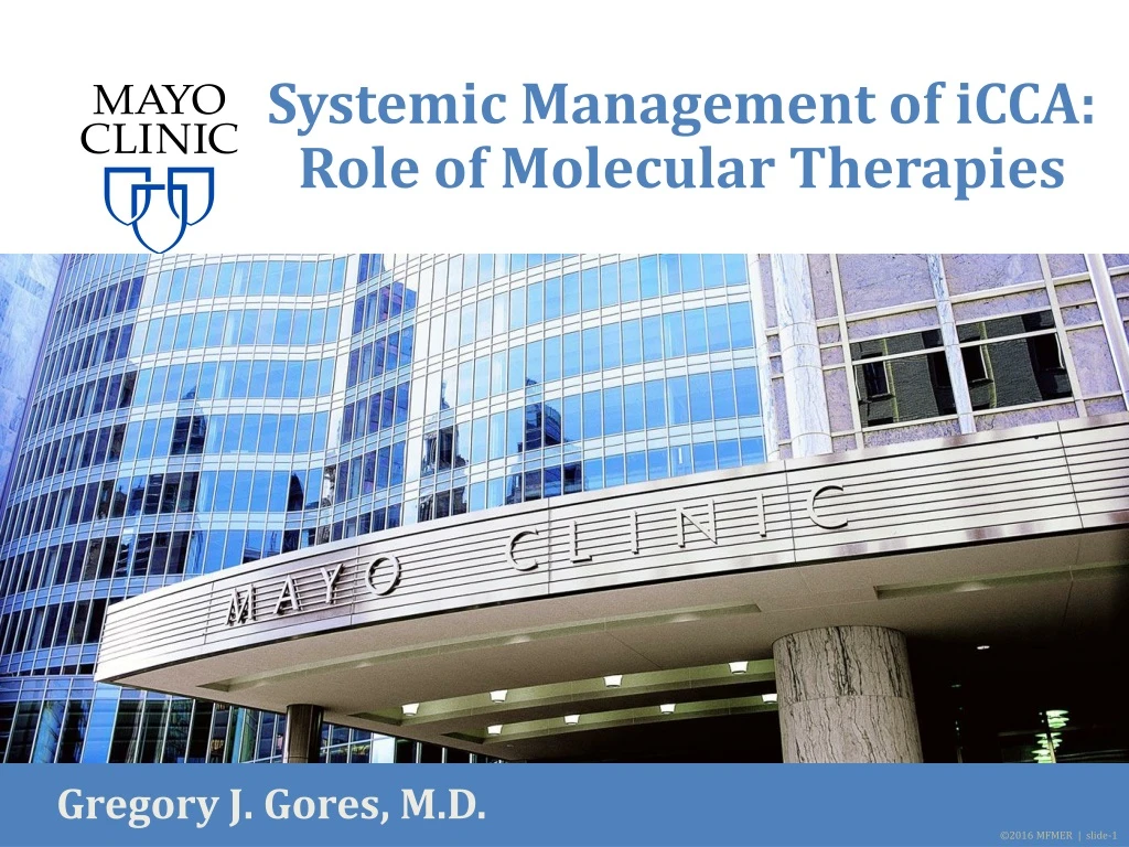 systemic management of icca role of molecular therapies