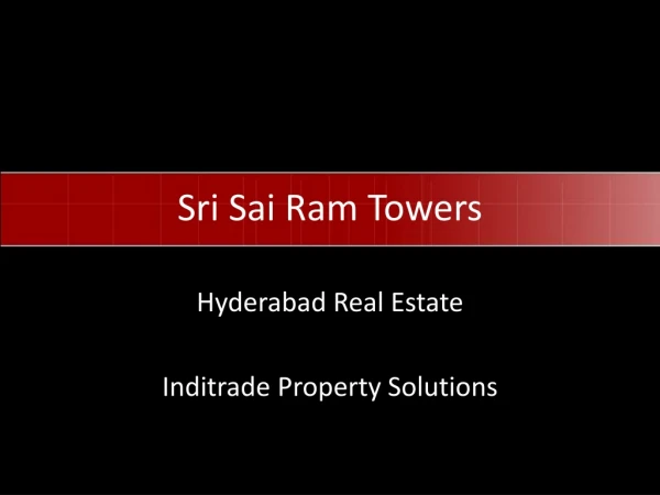 Sri Sai Ram Towers