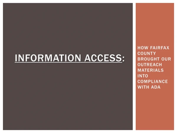 Information Access :