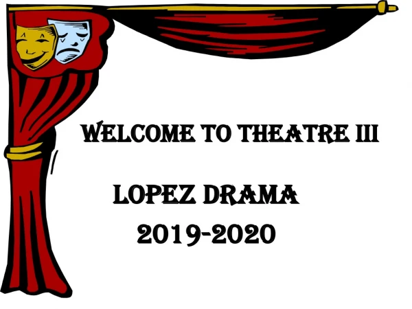 Welcome to Theatre III