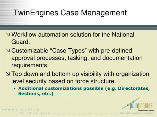 TwinEngines Case Management