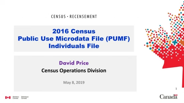 David Price Census Operations Division May 8, 2019