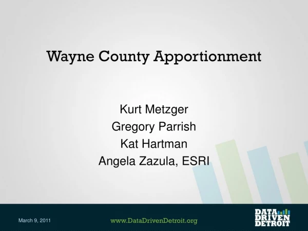 Wayne County Apportionment
