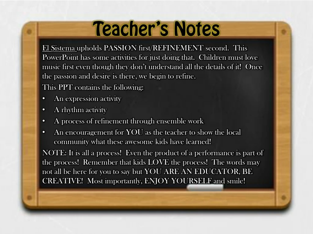 teacher s notes