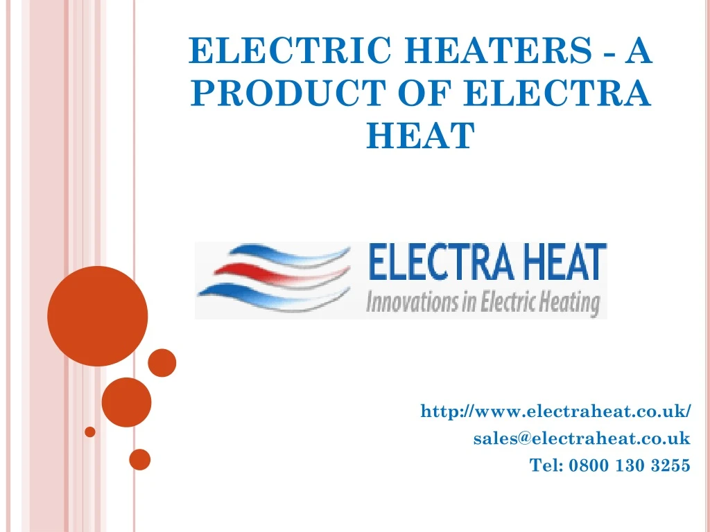 electric heaters a product of electra heat
