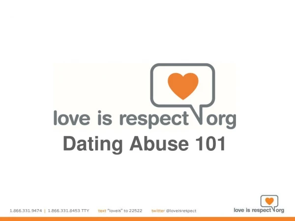 Dating Abuse 101