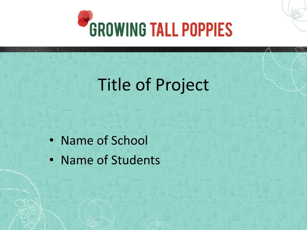 title of project