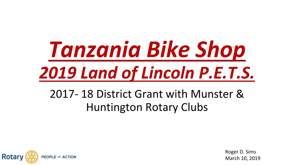 tanzania bike shop 2019 land of lincoln p e t s