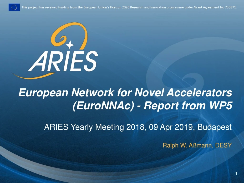 european network for novel accelerators euronnac