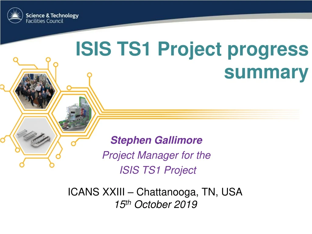 isis ts1 project progress summary