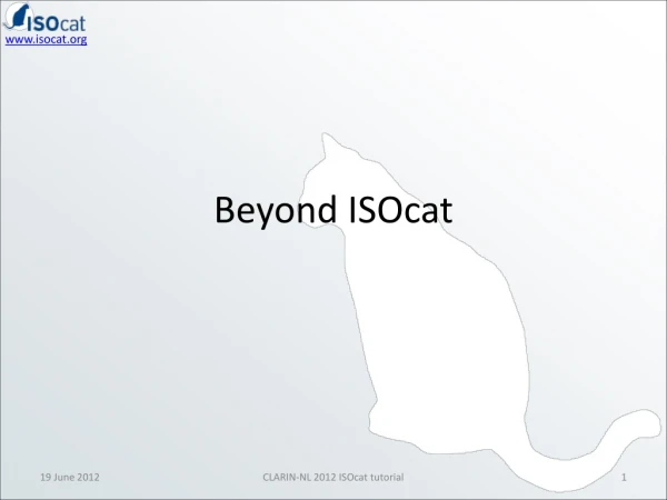Beyond ISOcat