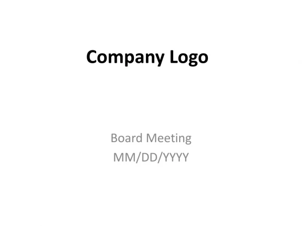 Board Meeting MM/DD/YYYY