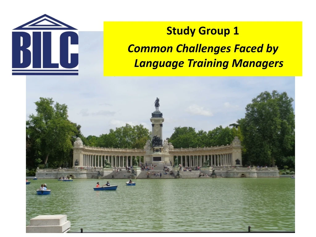 study group 1 common challenges faced by language
