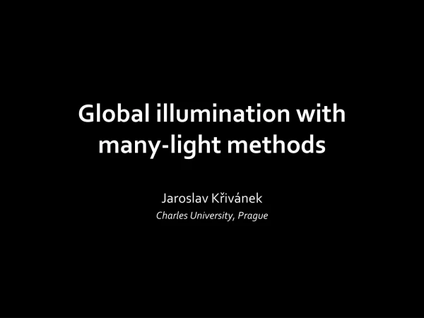 Global illumination with many-light methods