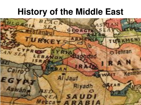 History of the Middle East