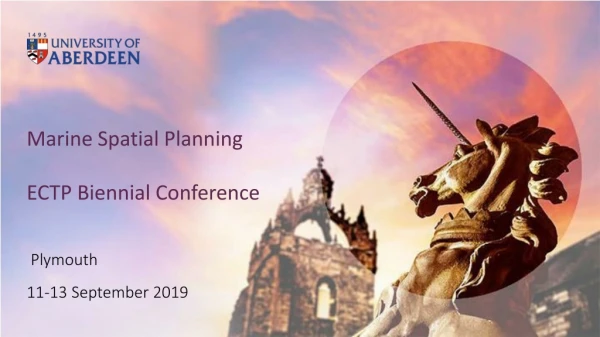 Marine Spatial Planning ECTP Biennial Conference