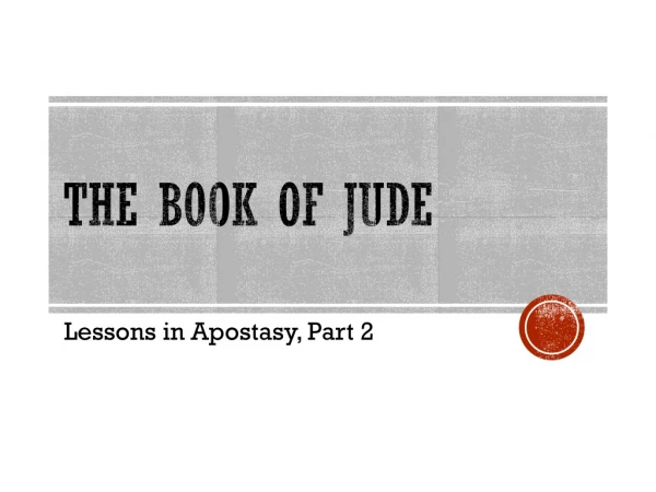 The book of jude