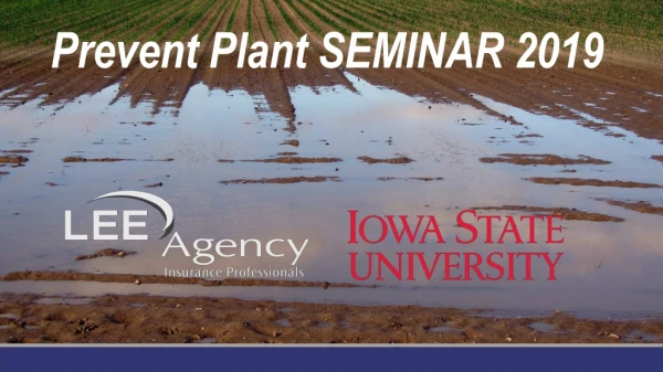 Prevent Plant SEMINAR 2019