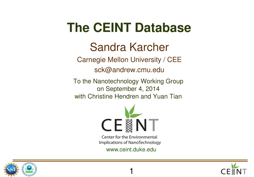 the ceint database