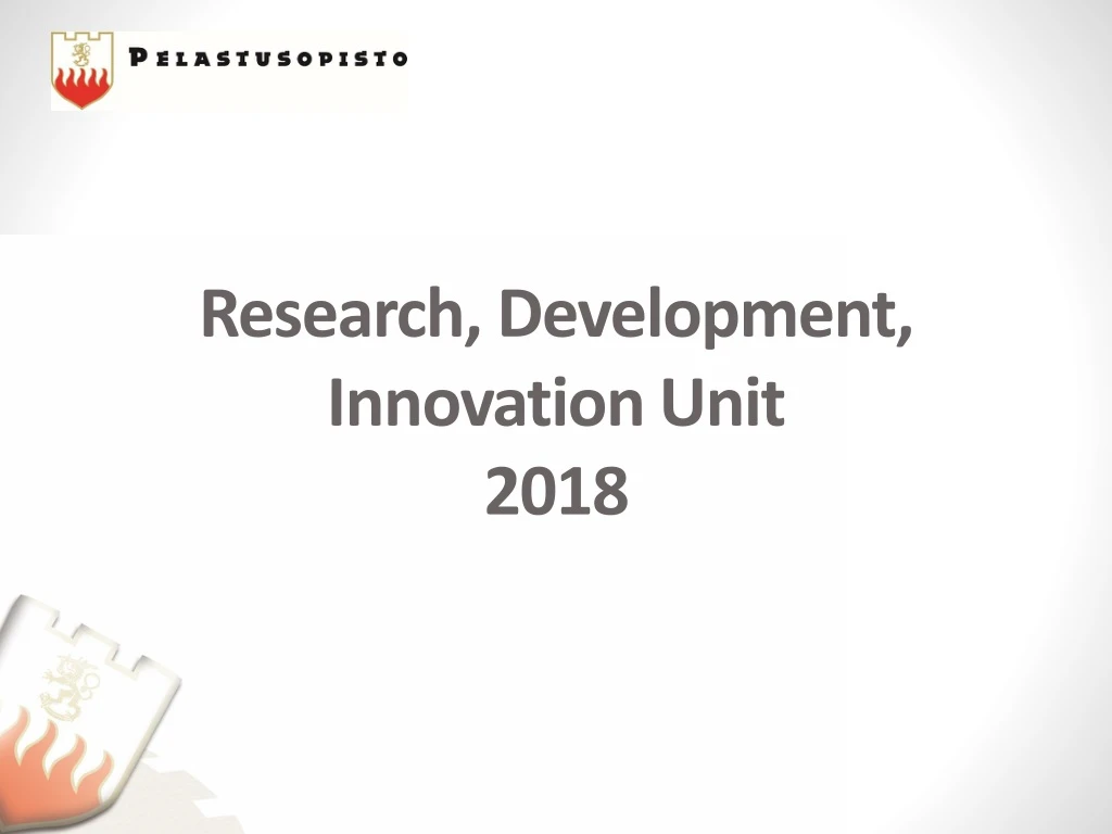 research development innovation unit 2018