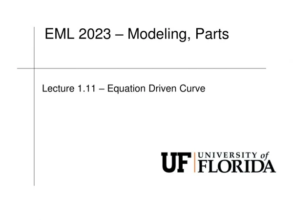 EML 2023 – Modeling, Parts