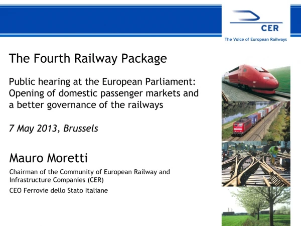 The Fourth Railway Package Public hearing at the European Parliament:
