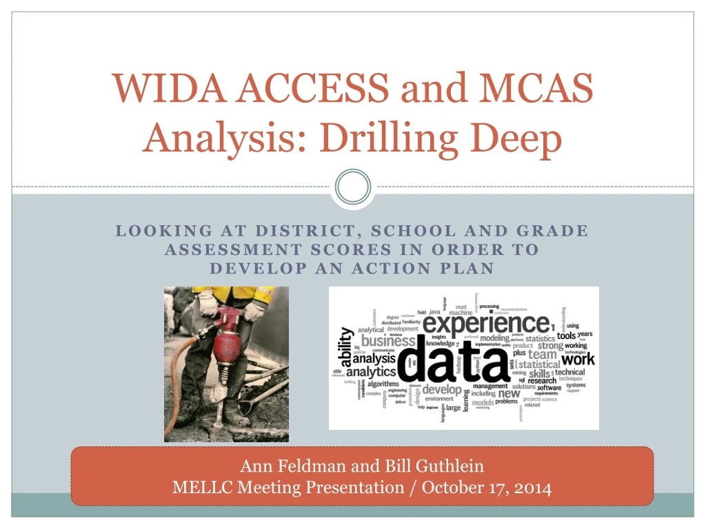 wida access and mcas analysis drilling deep