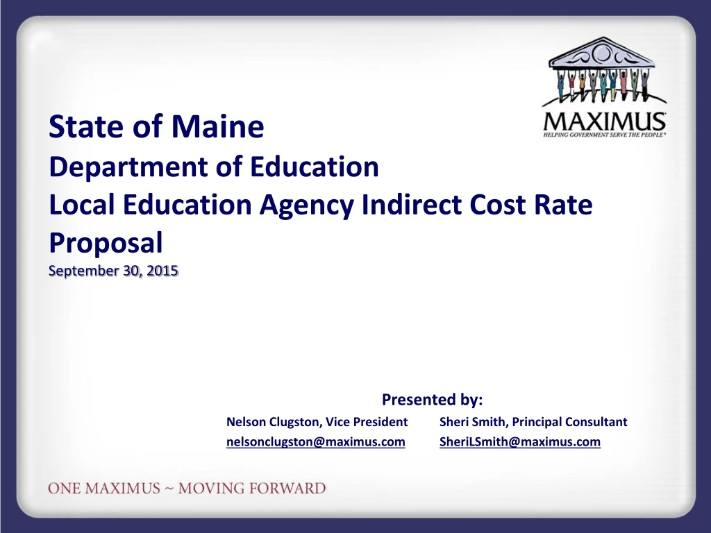 state of maine department of education local
