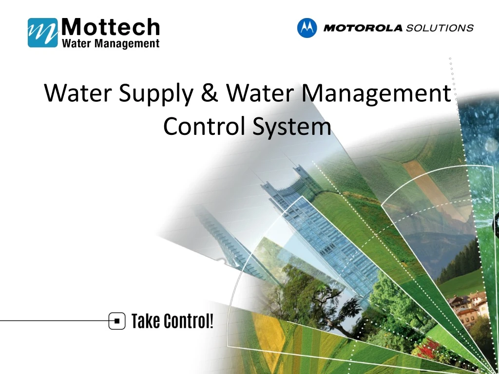water supply water management control system